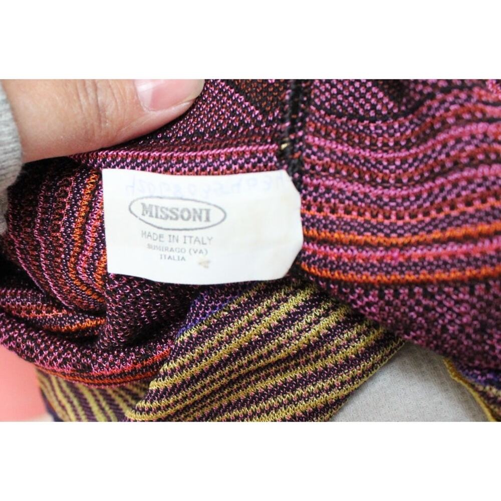 Missoni Chevron Colorful Jungle Words Knit Dress Size 40/US 4 - Picture 6 of 12
